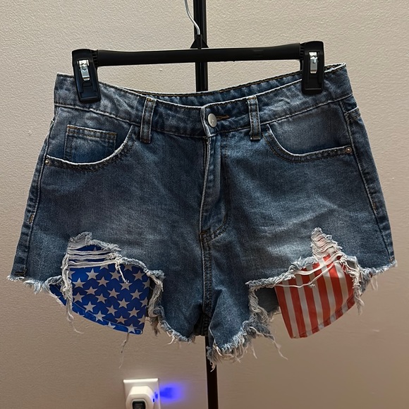 SHEIN Pants - Americana Jean Shorts